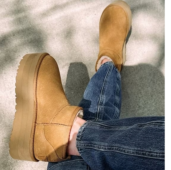 UGG Ultra Mini Platform Boots NEW! Chestnut! Women's 8 AUTHENTIC UGGS! - Picture 7 of 15